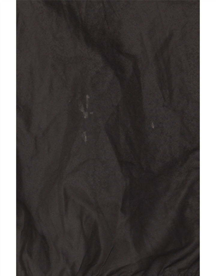 Ellesse Herre Hætte grafisk regnjakke UK 36 Small Black Polyester