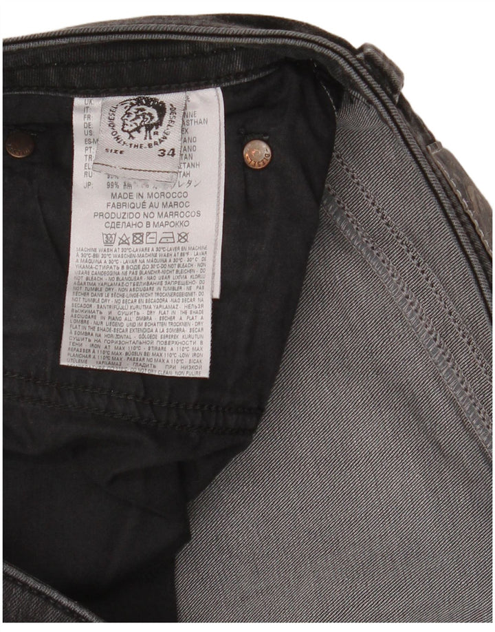 Diesel Herre Skinny Jeans W34 L32 Grå Bomuld