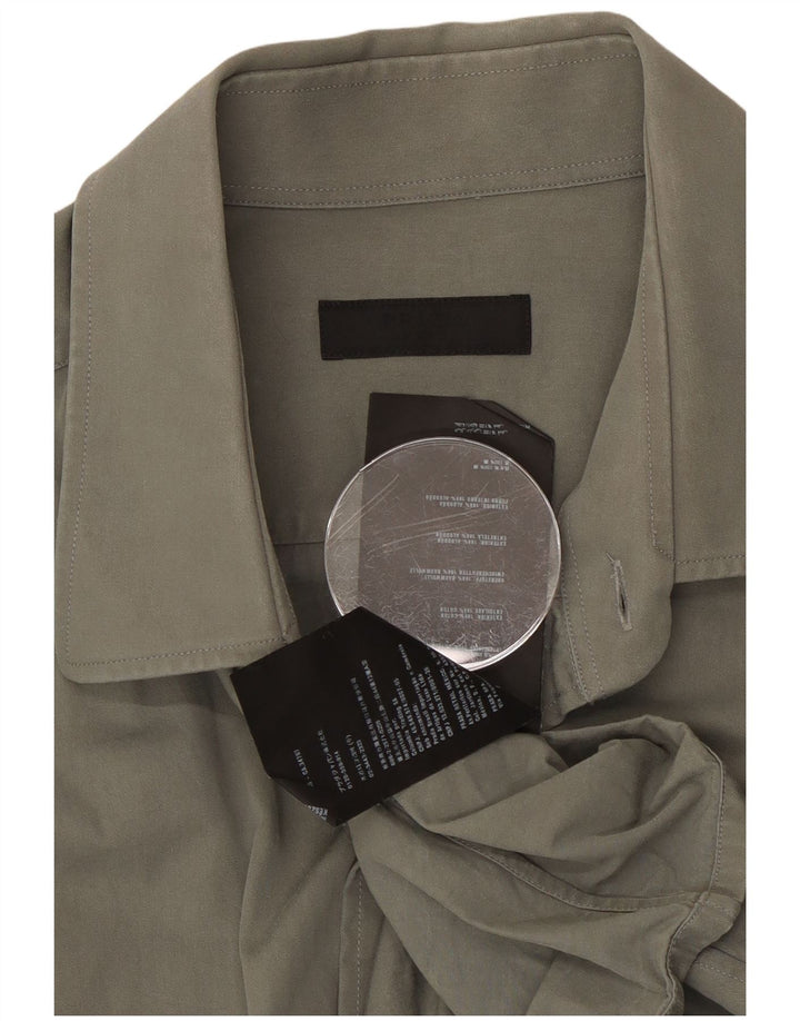 Prada herreskjorte XL Khaki Bomuld