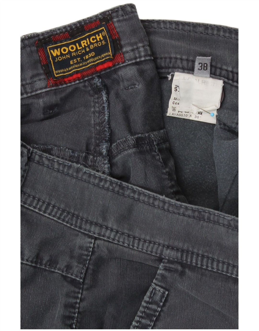 Woolrich Herre Chino Shorts W38 XL Grå Bomuld