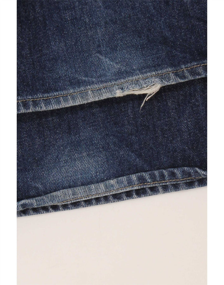 Diesel Straight Jeans til mænd W38 L30 Marineblå Bomuld