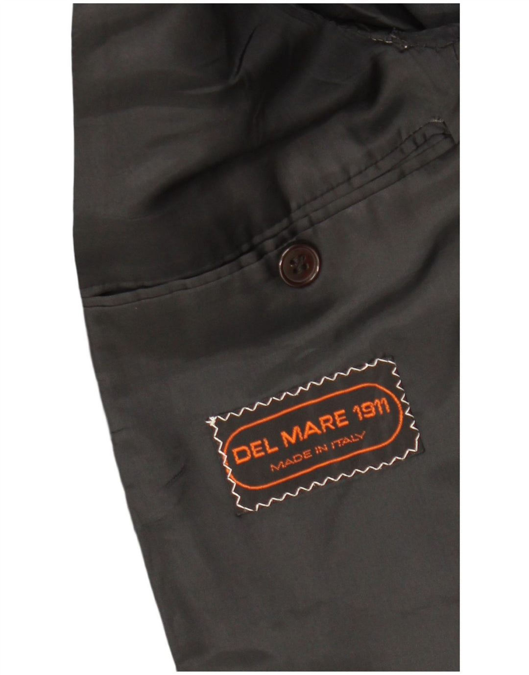 DEL MARE 1911 Herre 1-knaps blazerjakke UK 38 Medium Sort