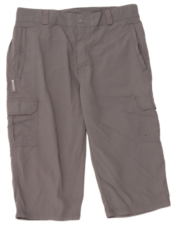 Mountain Warehouse Herre Cargo Bermuda Shorts W34 Large Grå Nylon