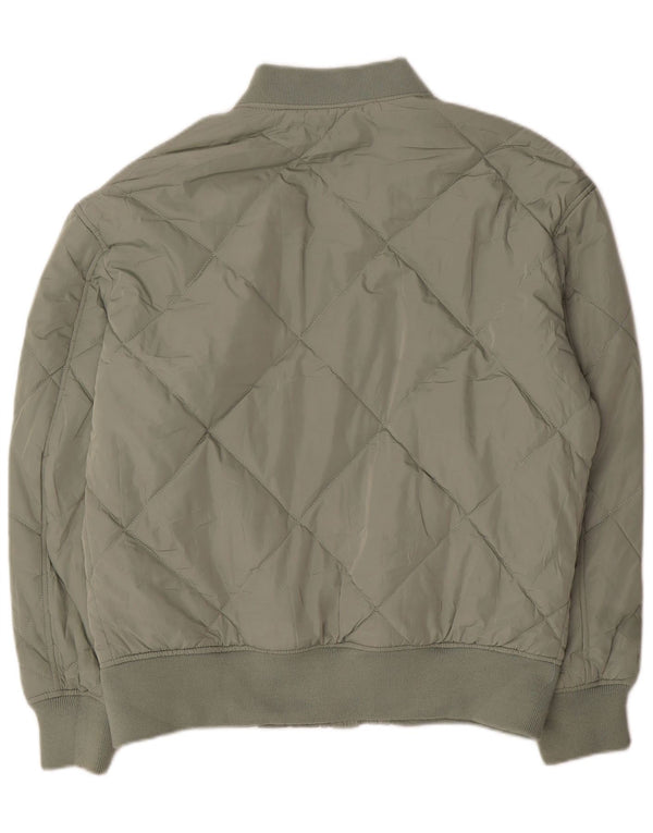 Zara Polstret Herrejakke UK 40 Stor Grøn Polyester