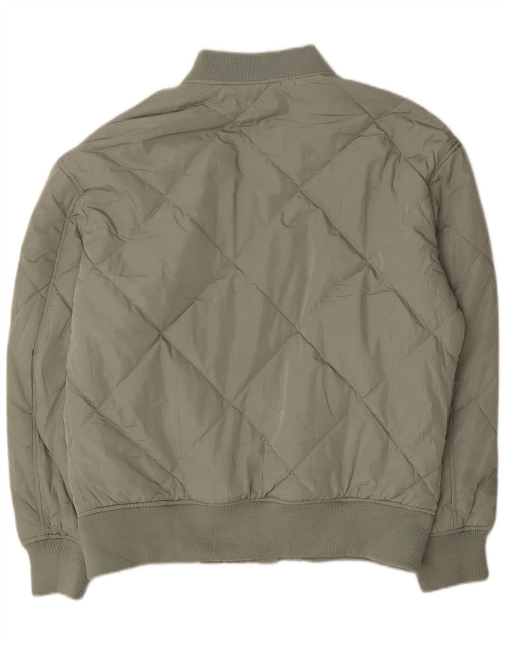 Zara Polstret Herrejakke UK 40 Stor Grøn Polyester