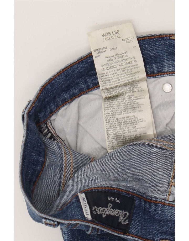 Wrangler Herre Jacksville Bootcut Jeans W36 L30 Blå Bomuld