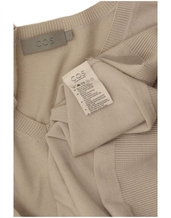 Cos Herre V-hals sweater XL Beige Merino Uld