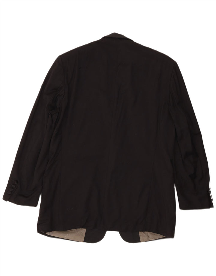 Hugo Boss Herre 1 Knap Blazer Jakke IT 52 XL Sort Uld