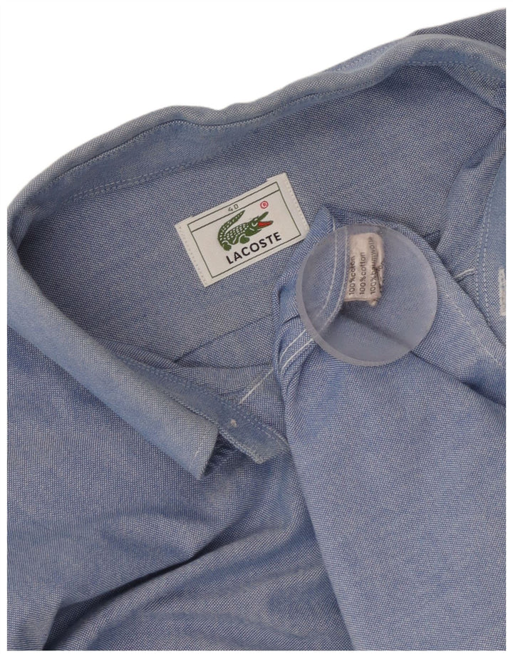Lacoste Herreskjorte str. 40 Medium Blue Cotton