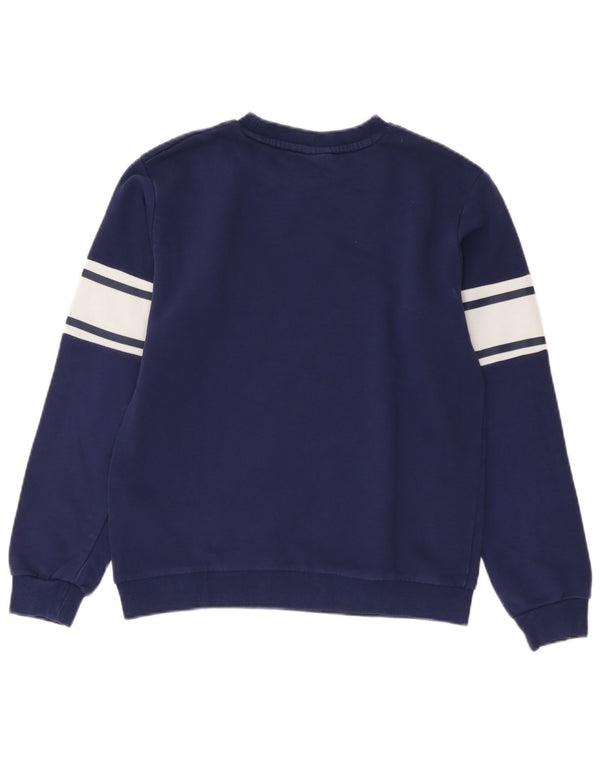 Fila Boys Sweatshirt Jumper 13-14 år Navy Blue Colourblock Bomuld