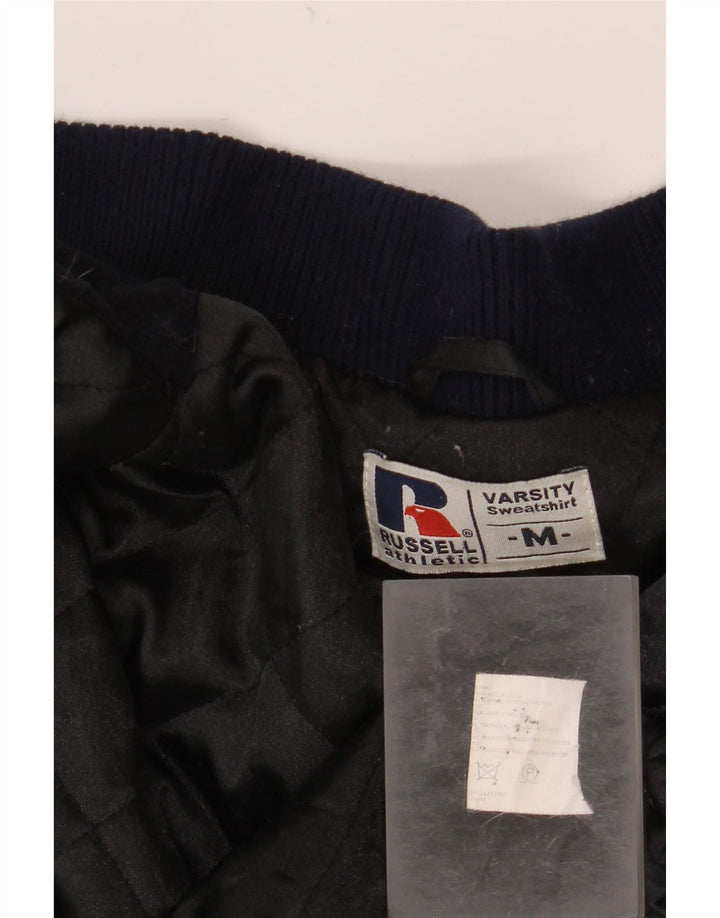 Russell Athletic Herre Varsity Jacket UK 38 Medium Navy Blue College