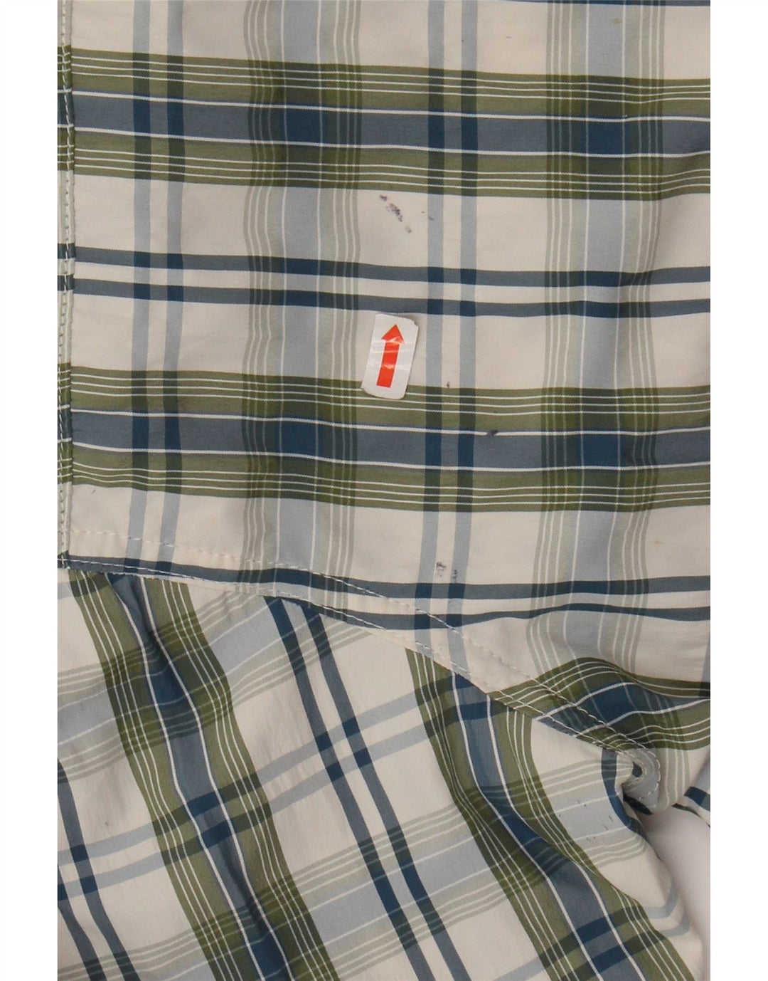 EDDIE BAUER Kortærmet Herreskjorte Medium Khaki Ternet polyester