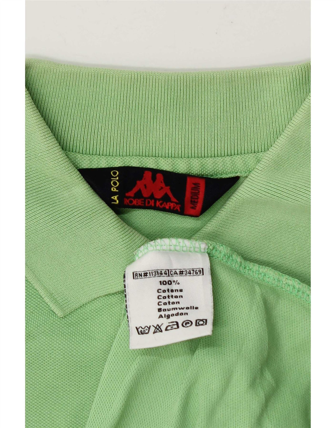 Kappa herre poloshirt mellemgrøn bomuld