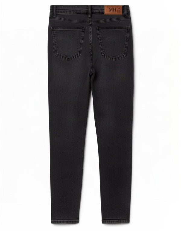 Zara Dame Skinny Jeans EU 42 Large W32 L27 Sort Bomuld
