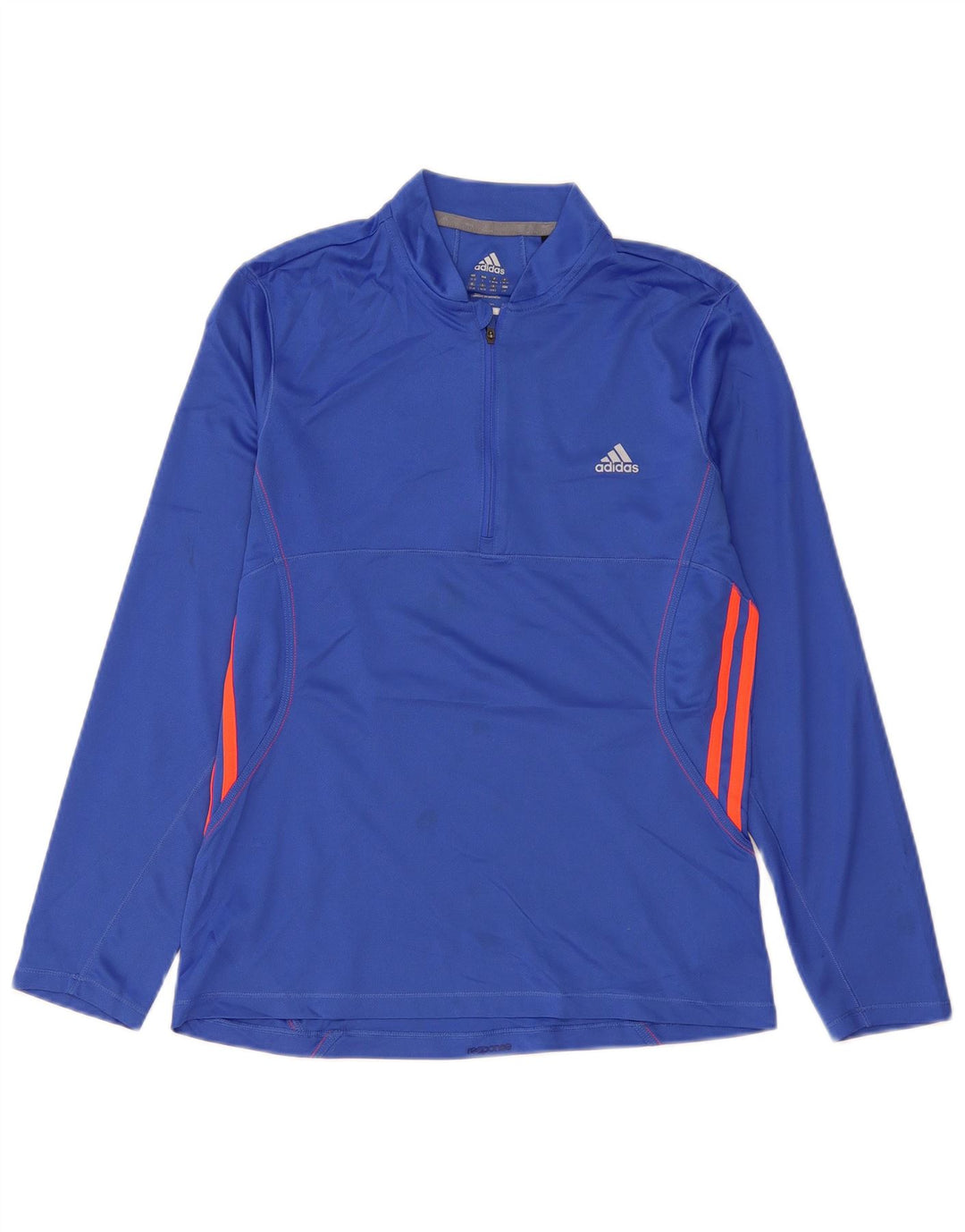 ADIDAS Dame Climalite Pullover Træningsdragt Top UK 16/18 Large Blue