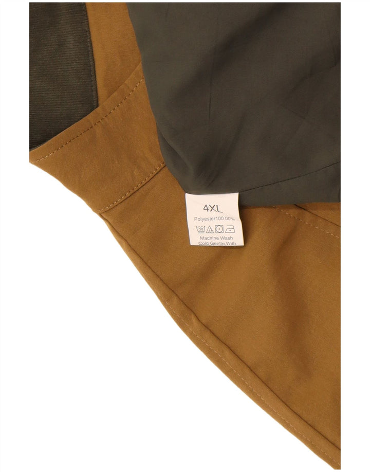 Vintage kvinders trenchcoat UK 24 4XL brun polyester