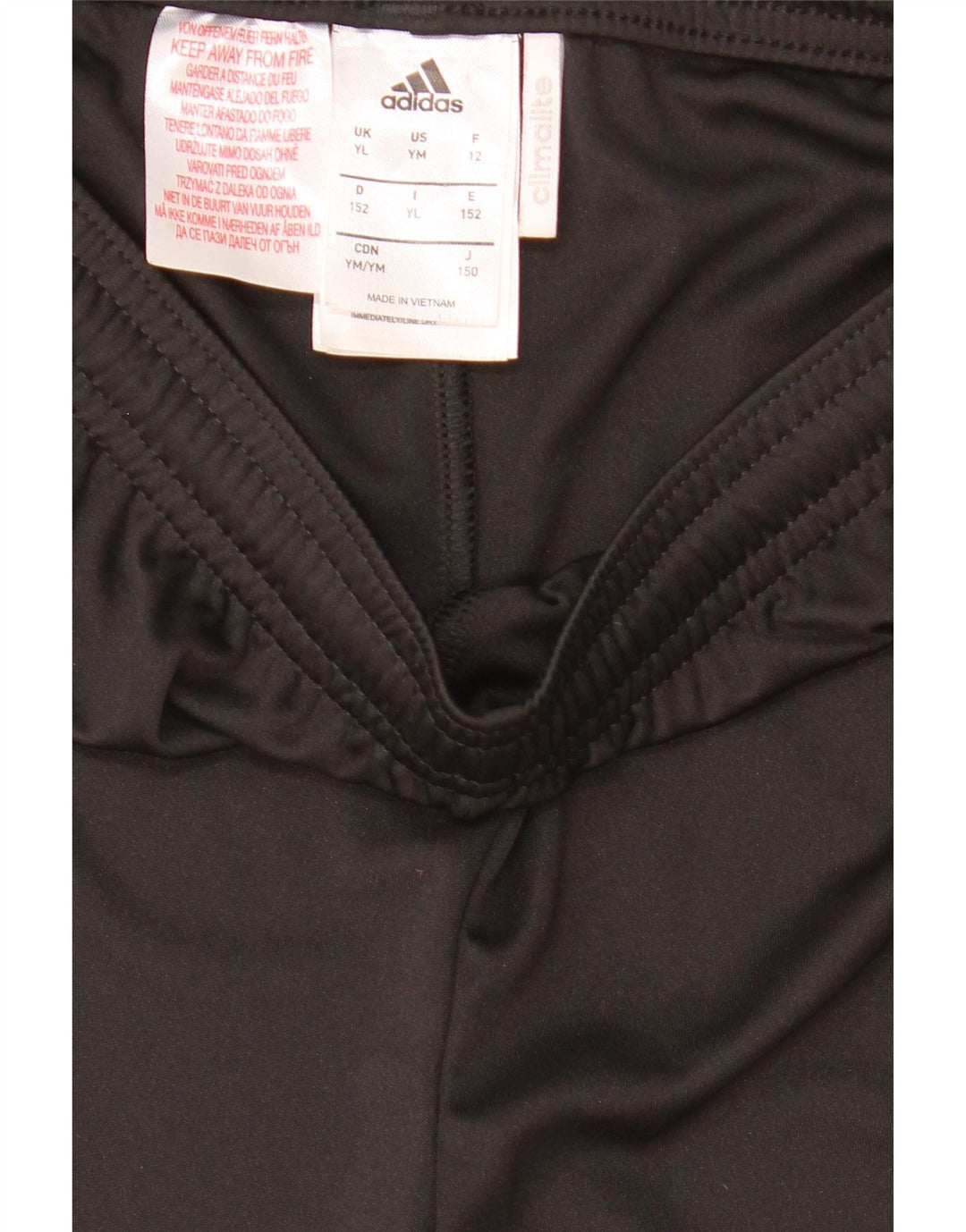 Adidas Boys Climalite Sportshorts 11-12 år Stor sort polyester