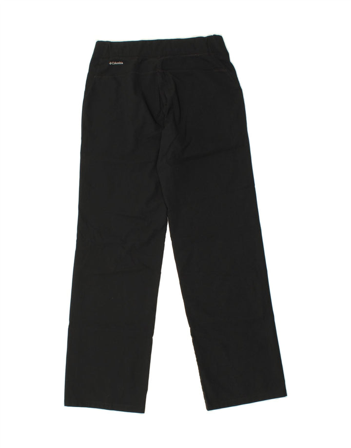 COLUMBIA Womens Tracksuit Trousers UK 14 Medium  Black Polyester Vintage Columbia and Second-Hand Columbia from Messina Hembry 