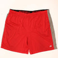 RUSSELL ATHLETIC Mens Sport Shorts XL Red Colourblock Polyester Vintage Russell Athletic and Second-Hand Russell Athletic from Messina Hembry 