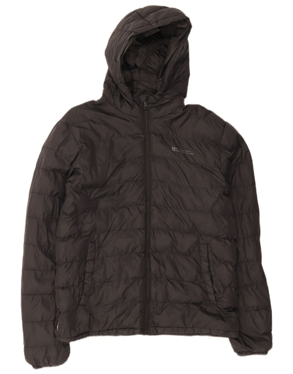 Mountain Warehouse Herre hættepolstret jakke UK 38 Medium Sort Nylon