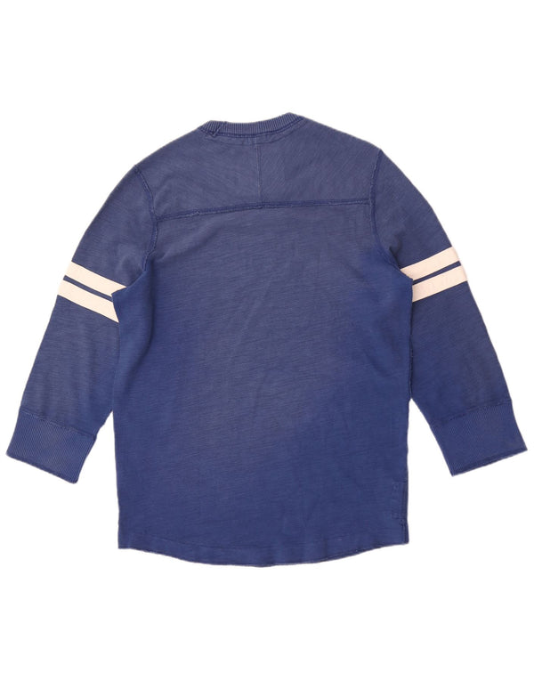 Abercrombie & Fitch Herre Muscle Distressed Grafisk Top 3/4 ærme XL Blå