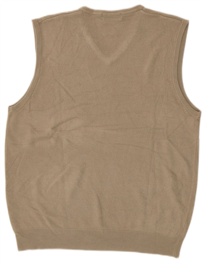 Marks & Spencer Herre Blue Harbor Vest Tank Top Stor Khaki Akryl