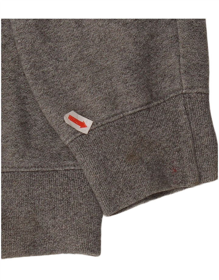 Champion Herre grafisk hættetrøje Jumper Medium Grey Flecked Bomuld