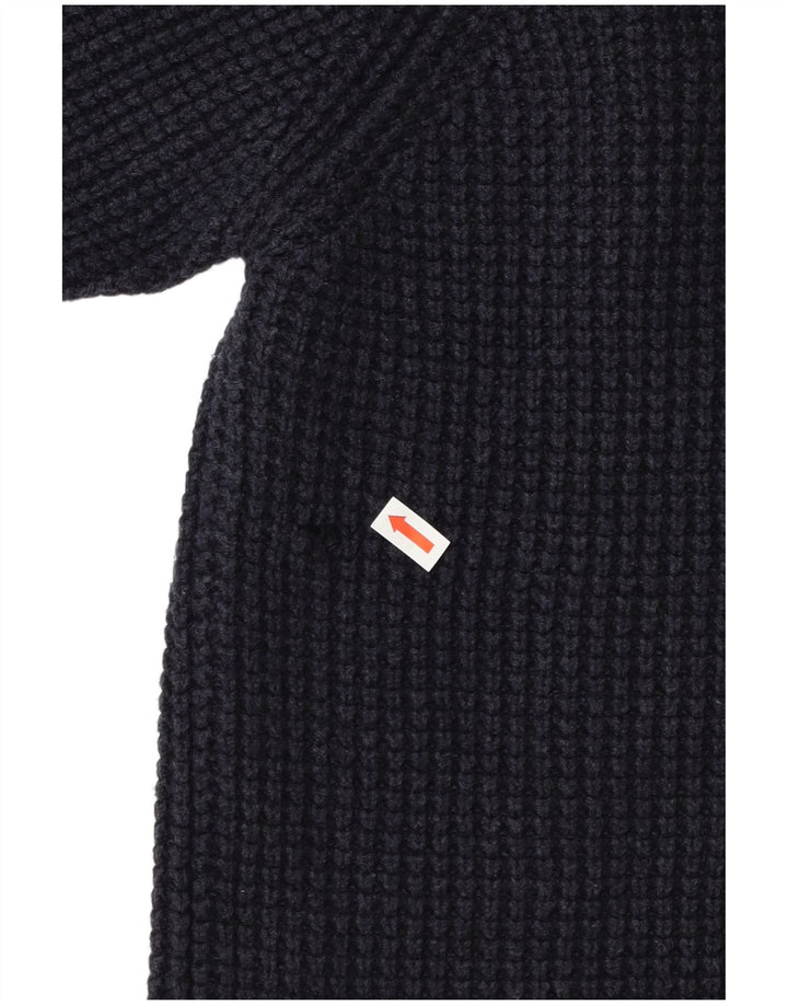 Gant Herre Sjal Hals Jumper Sweater Medium Navy Blue Bomuld