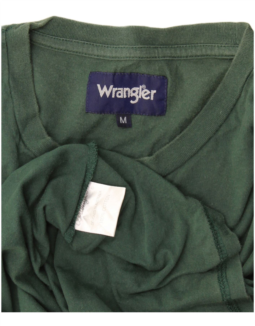 Wrangler herre T-shirt top mellemgrøn bomuld