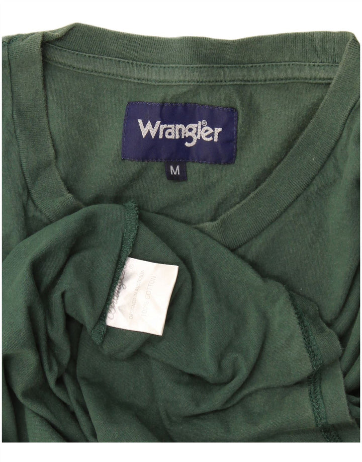 Wrangler herre T-shirt top mellemgrøn bomuld