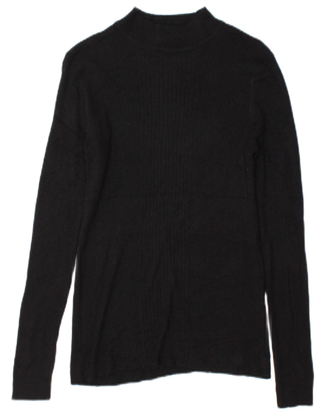 Marks & Spencer Dametop Langærmet UK 14 Medium Sort Viscose