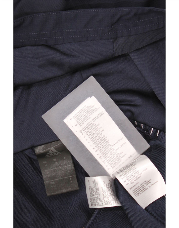 Adidas hættetrøje med lynlås til mænd mellem marineblå polyester