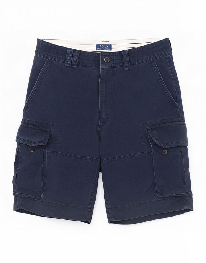 Ralph Lauren Herre Cargo Shorts W32 Mellem marineblå bomuld