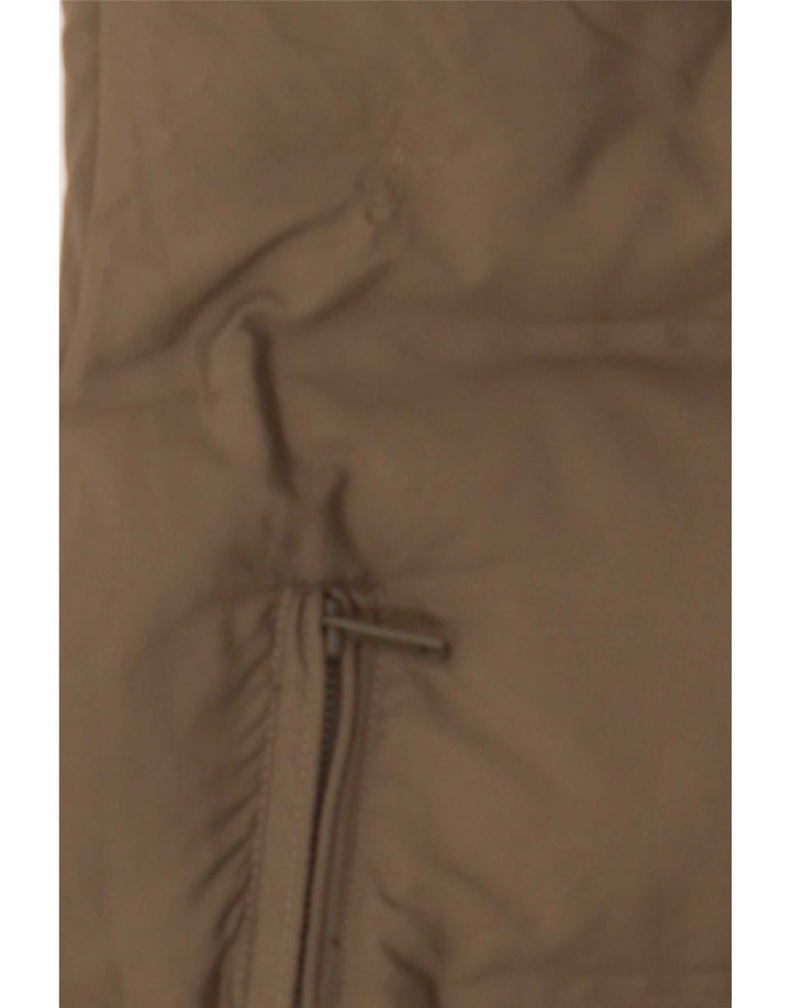 Zara Womens Polstret Gilet UK 14 Medium Khaki Polyester
