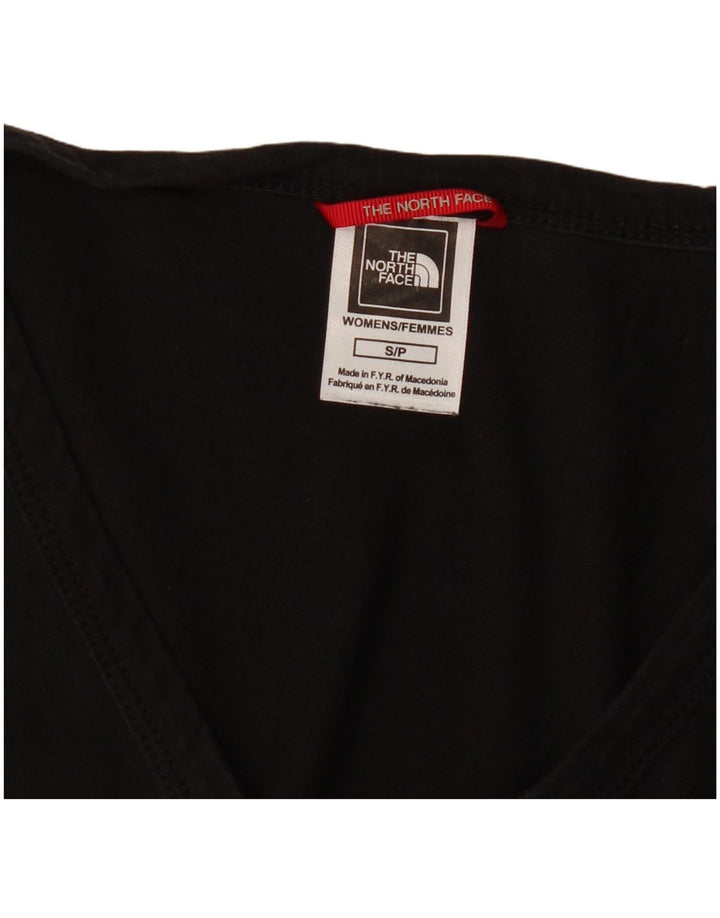 The North Face Dame T-Shirt Top UK 10 Lille Sort