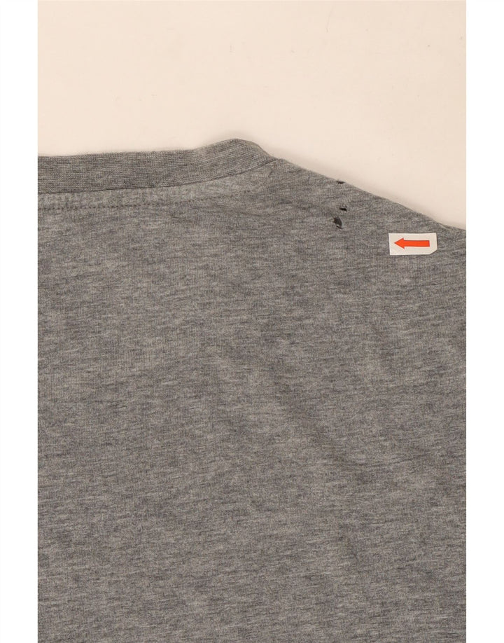 Puma Herre Grafisk T-Shirt Top 2XL Grå Flecked