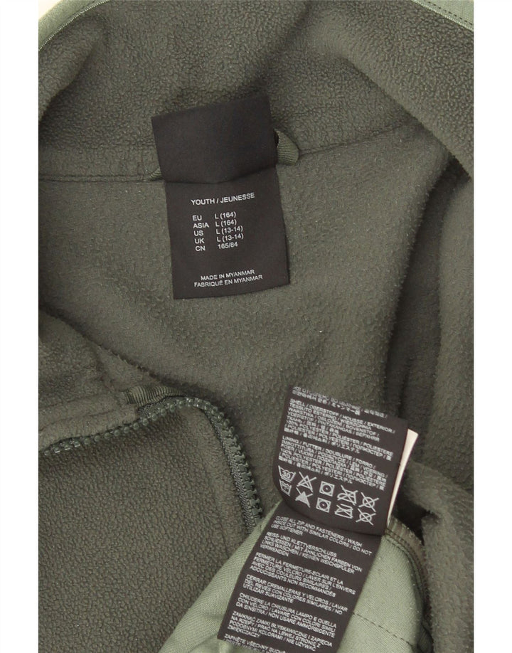Jack Wolfskin Girls Fleecejakke 13-14 År Stor Khaki Polyester