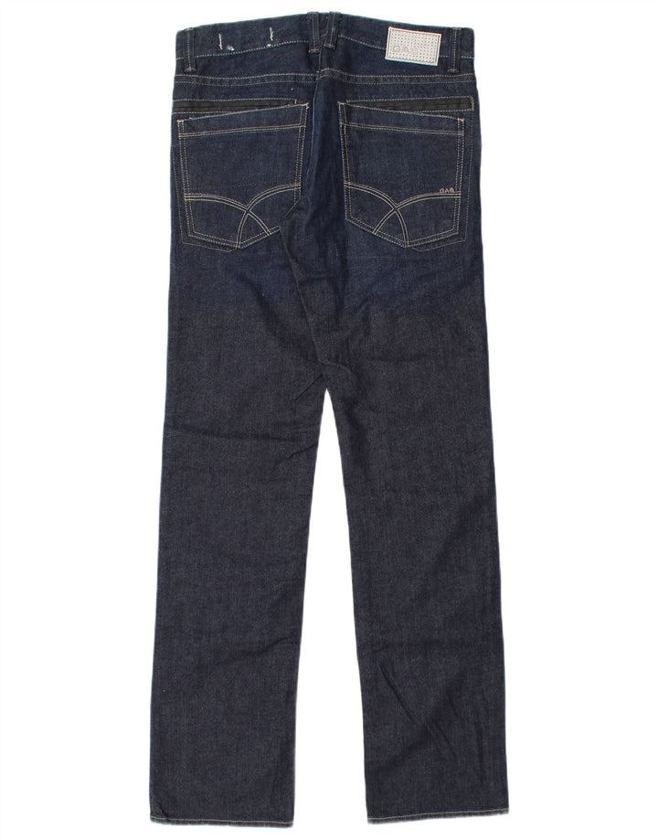 Gas Straight Jeans til mænd W28 L33 Marineblå bomuld