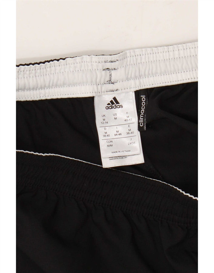 Adidas Womens Climacool Sports Shorts UK 12/14 Medium Black Polyester