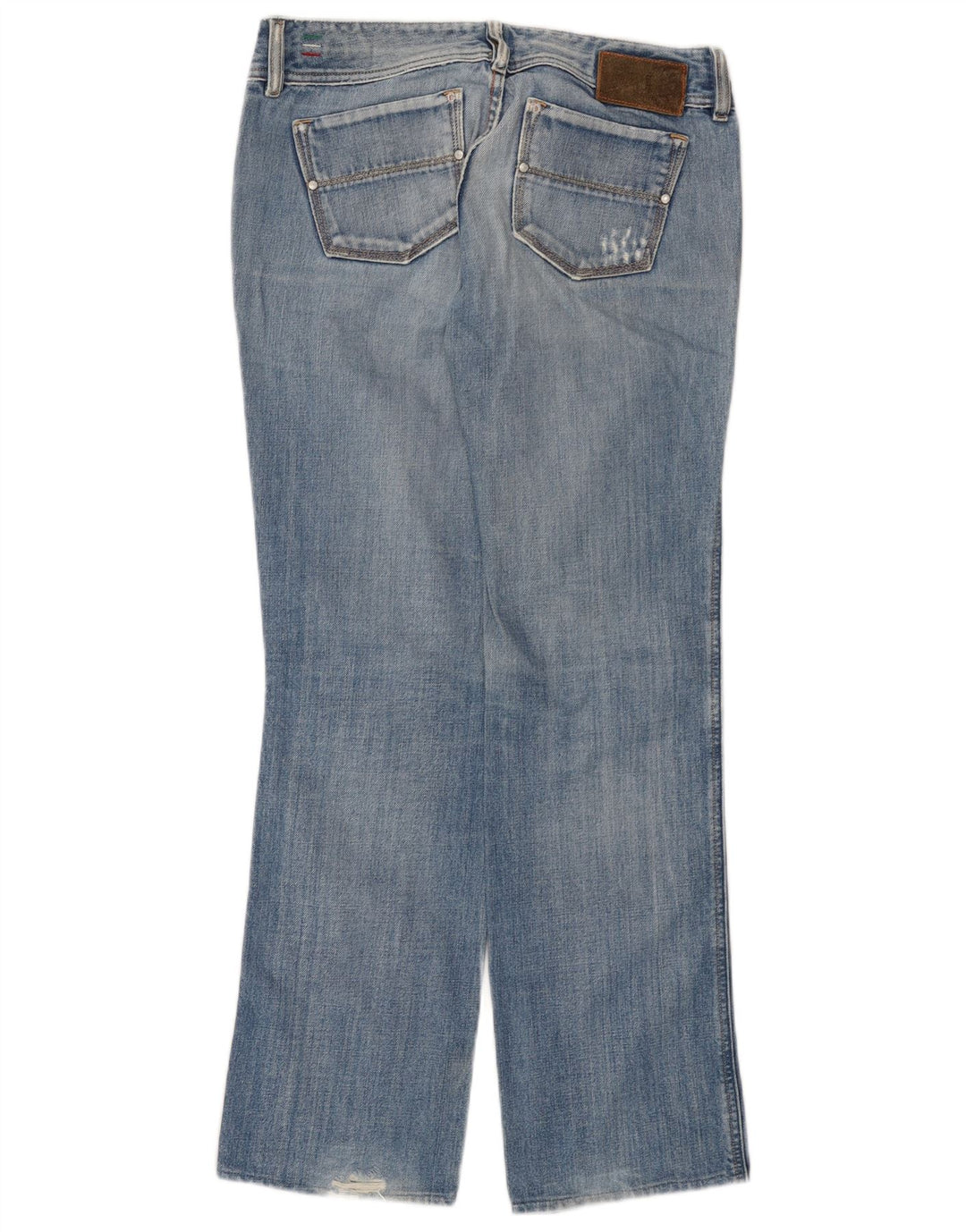 DIESEL Dame Reckfly Straight Jeans W30 L31 Blå Bomuld