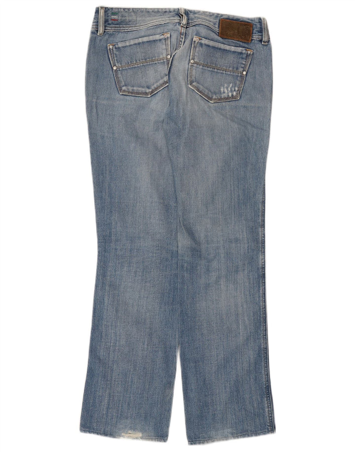 DIESEL Dame Reckfly Straight Jeans W30 L31 Blå Bomuld