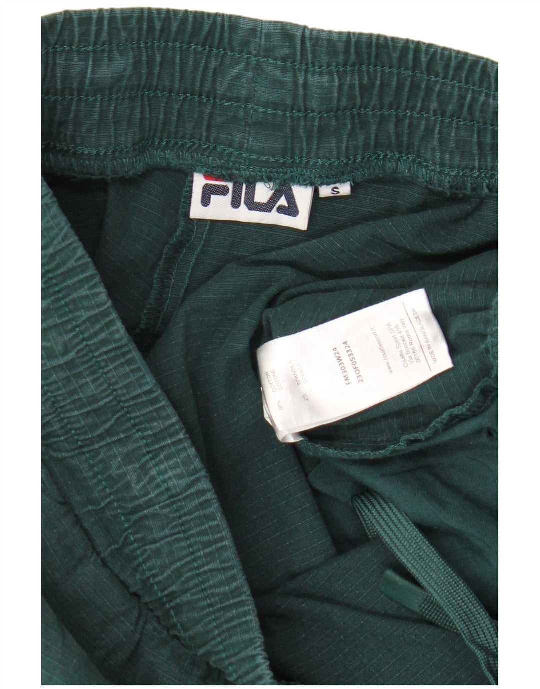 FILA Joggers Cargo Bukser Små W30 L26 Grøn nålestribet bomuld