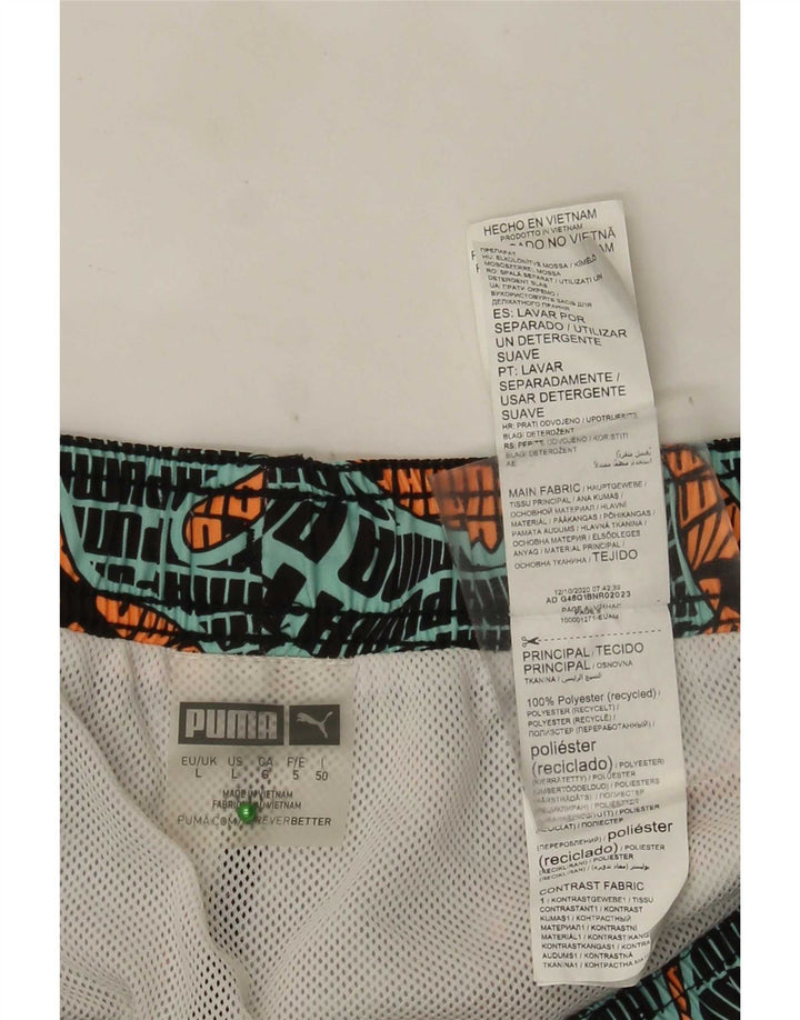 Puma Herre grafiske badeshorts Stor flerfarvet polyester