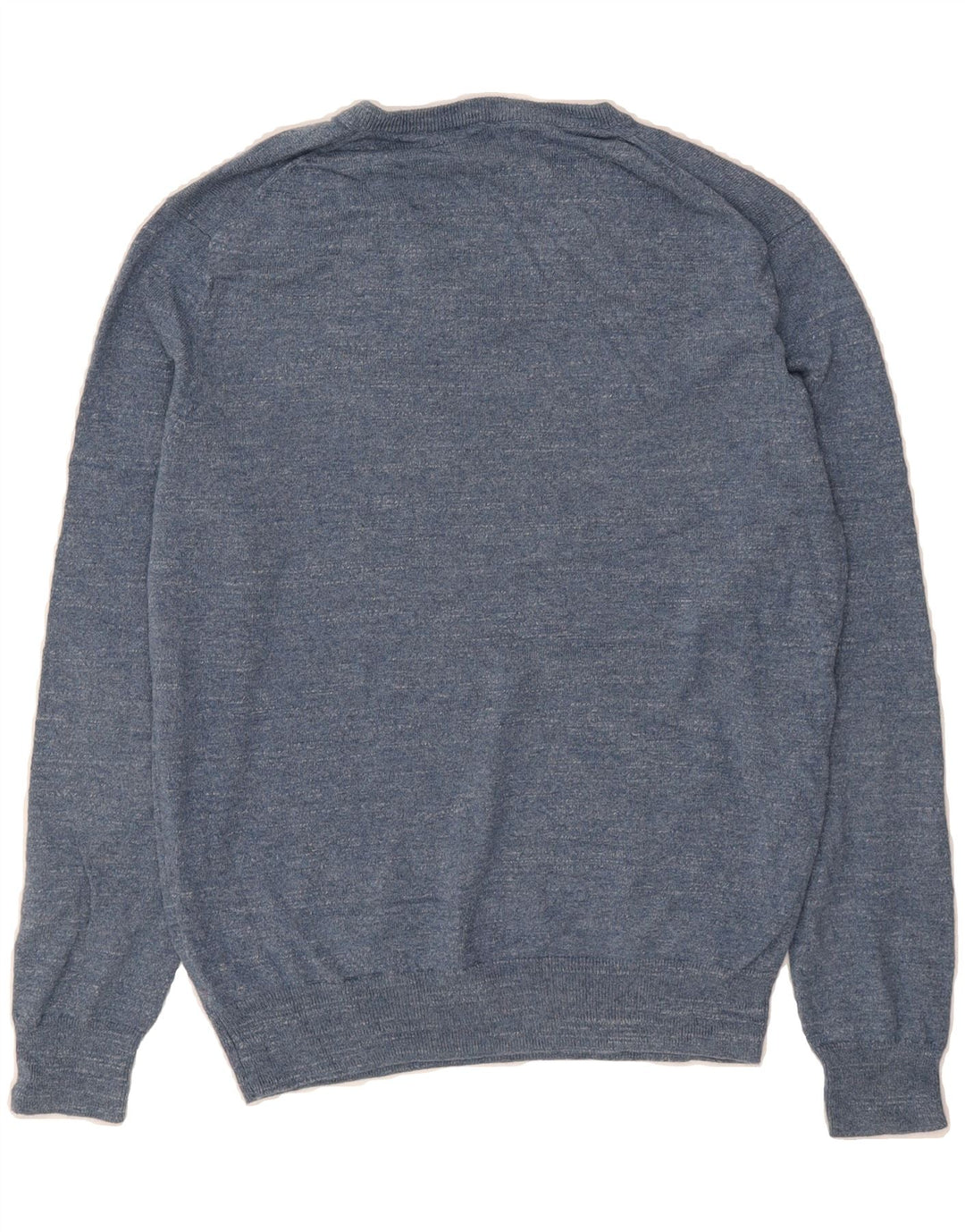 J. CREW Mens V-Neck Jumper Sweater Medium Blue Cotton Vintage J. Crew and Second-Hand J. Crew from Messina Hembry 