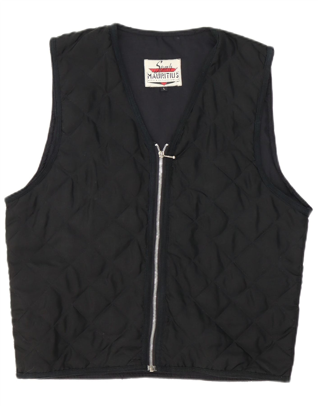 Mauritius Dame Quilted Gilet UK 16 Large Black Polyester