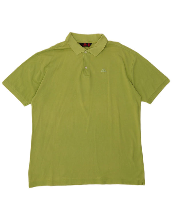 Kappa herre poloshirt 2XL grøn bomuld
