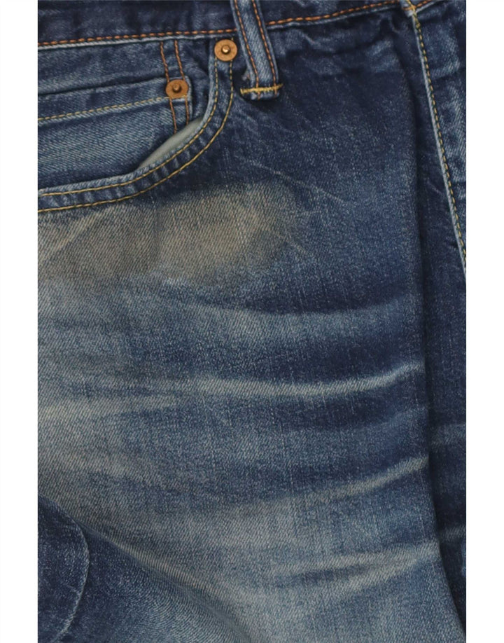 Levi's Herre 504 Straight Jeans W31 L34 Blå Bomuld