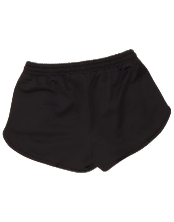 Ellesse Womens Graphic Sports Shorts UK 8 Small Black Polyester