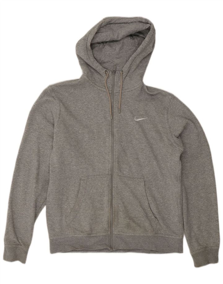 Nike hættetrøje med lynlås til mænd Medium Grey Flecked Bomuld