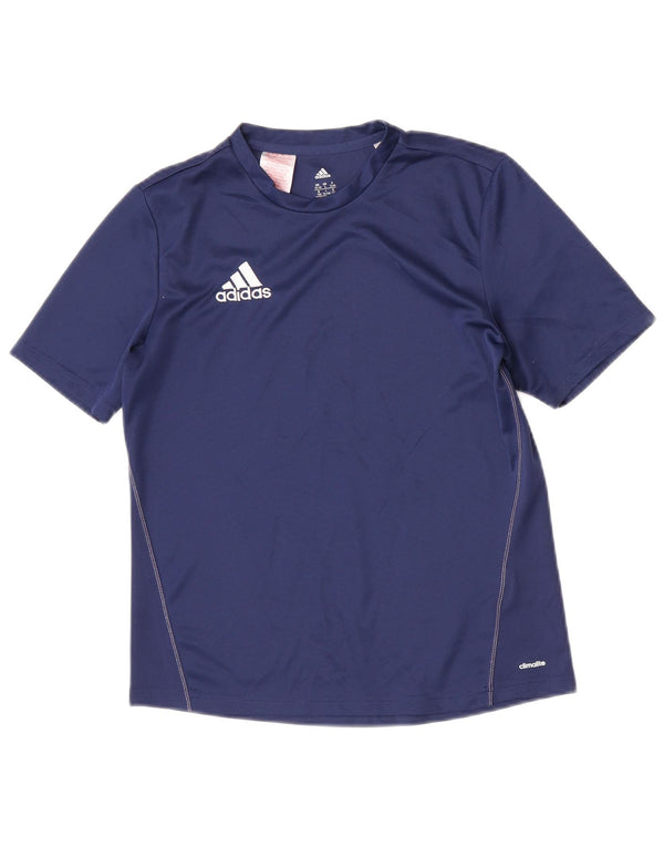 Adidas piger Climalite T-shirt top 13-14 år marineblå